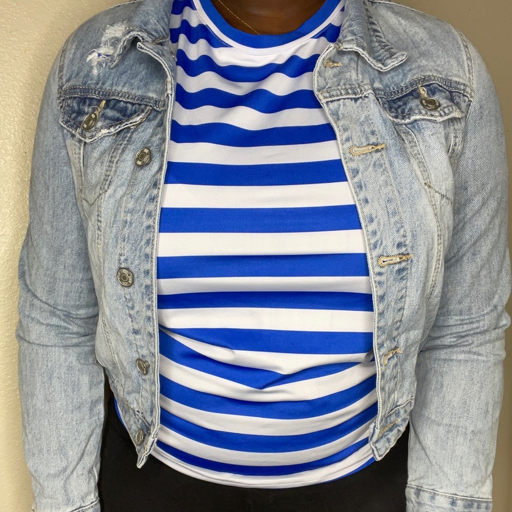 Light wash jeans jacket